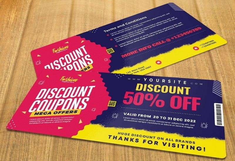 Mẫu voucher khuyến mãi để thu hút khách hàng