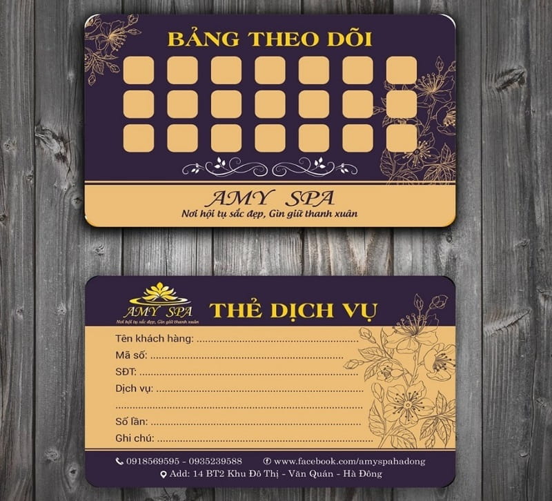 Mẫu voucher tích điểm nhằm giữ chân khách