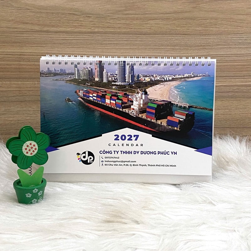 Công nghệ in lịch để bàn 2027 mới nhất
