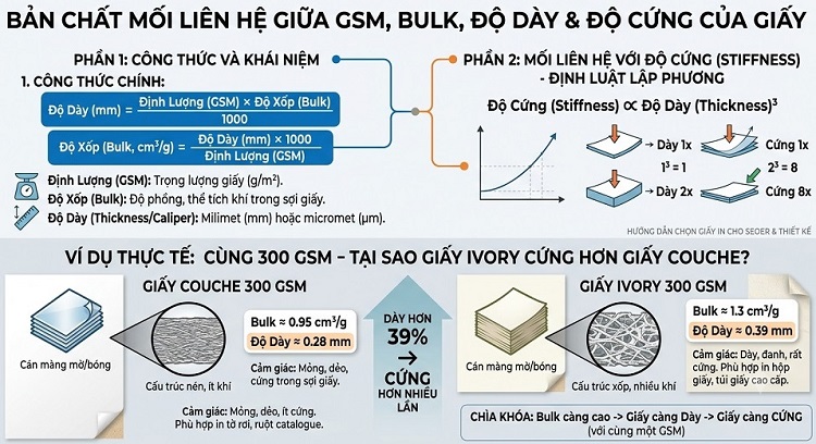 Lý giải công thức tính bulk có mối liên hệ trực tiếp tới gsm và độ cứng