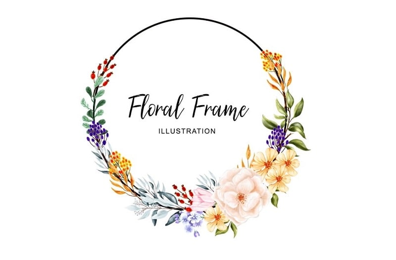 Logo vòng hoa đẹp