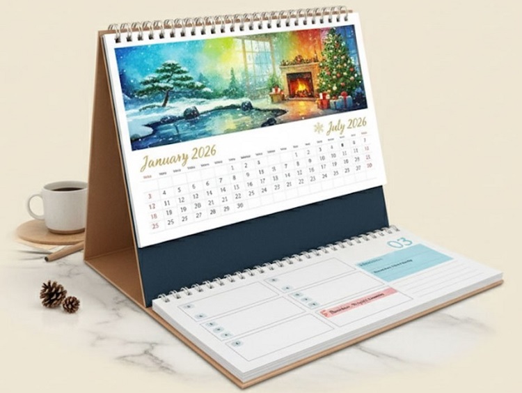 Phân tích chi tiết ly do kích thước lịch để bàn chuẩn quy cách tiết kiếm chi phí