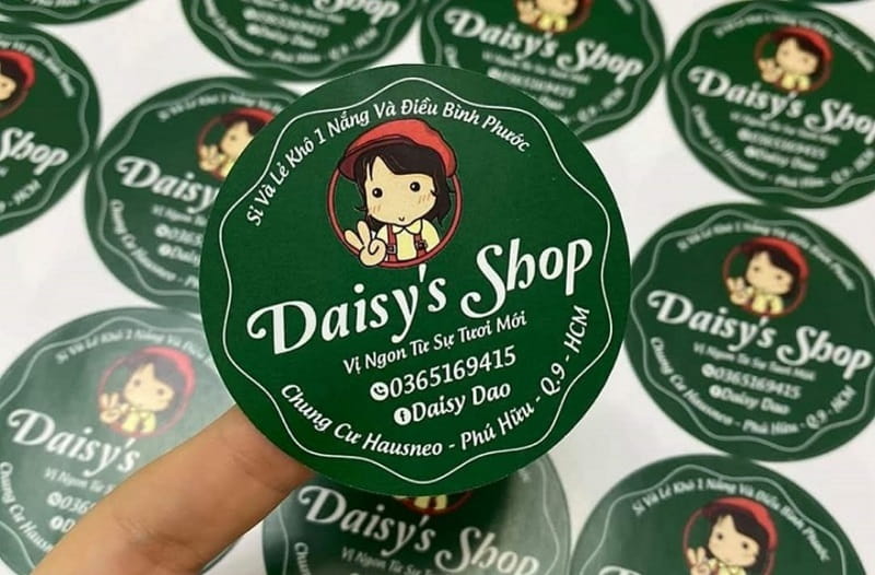 Mẫu in decal giấy của daisy's shop