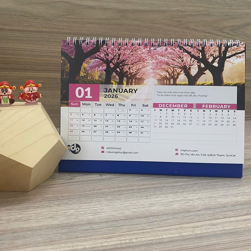 mẫu lịch để bàn độc đáo