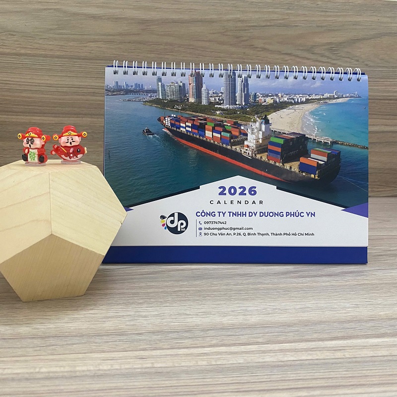 mẫu lịch để bàn quảng cáo doanh nghiệp