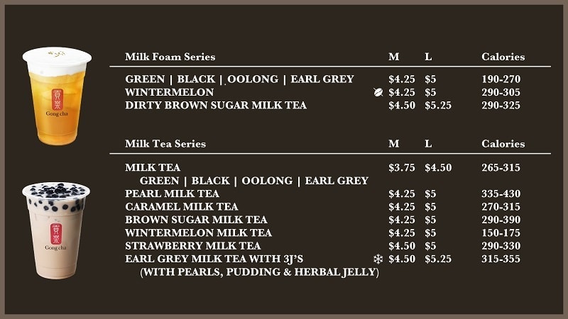 Giới thiệu mẫu menu quán trà và trà sữa