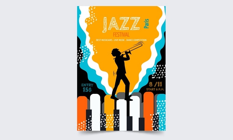 Những mẫu poster âm nhạc jazz đẹp